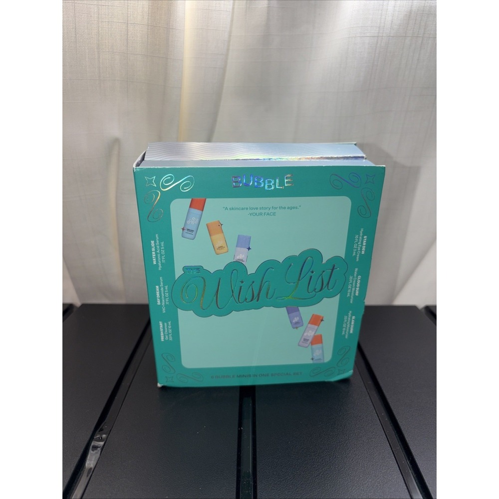 Bubble Skincare The Wish List Mini Essential Gift Set 6ct - Brand New In Box